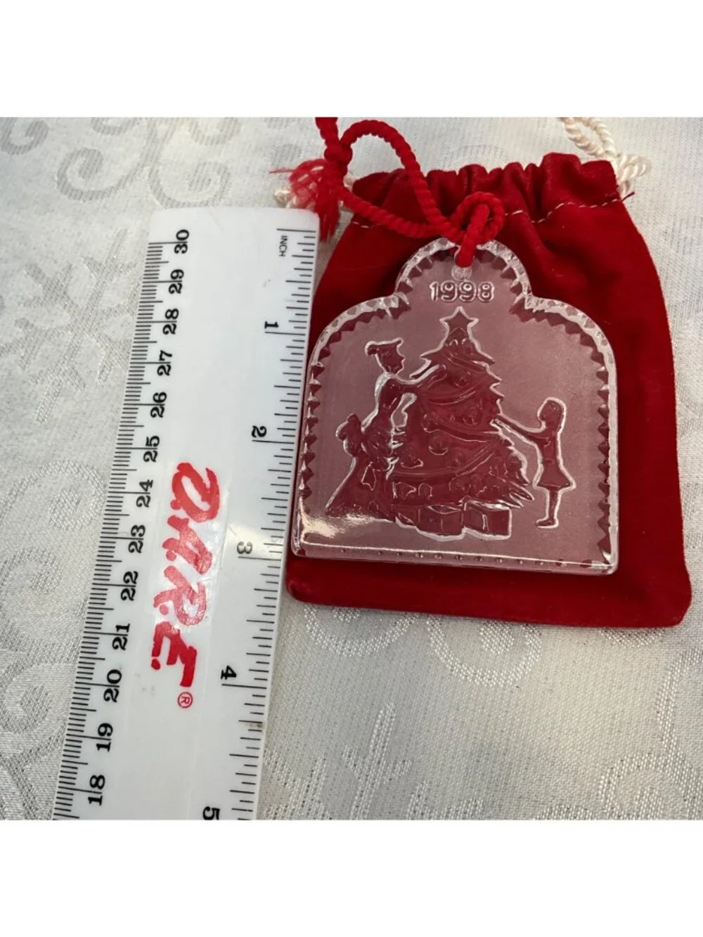 Waterford Crystal 1998‎ Trimming The Tree Ornament 1st Edition Joys Of Winter W/
